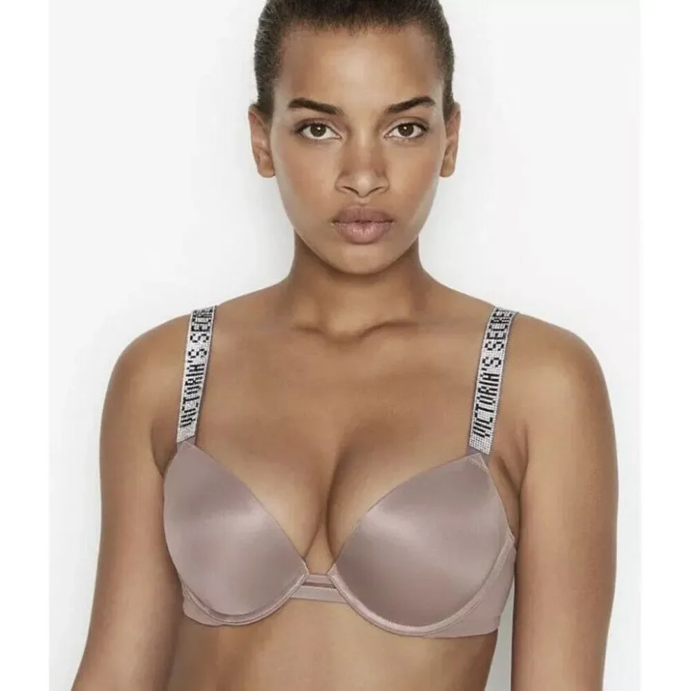 Victoria's Secret Very Sexy Push-up Bra Shine Straps Sz 38B‎
